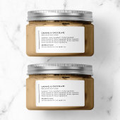 Verticale lijn Voeg uw merk moderne ingrediënten Etiket