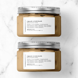 Verticale lijn Voeg uw merk moderne ingrediënten Etiket