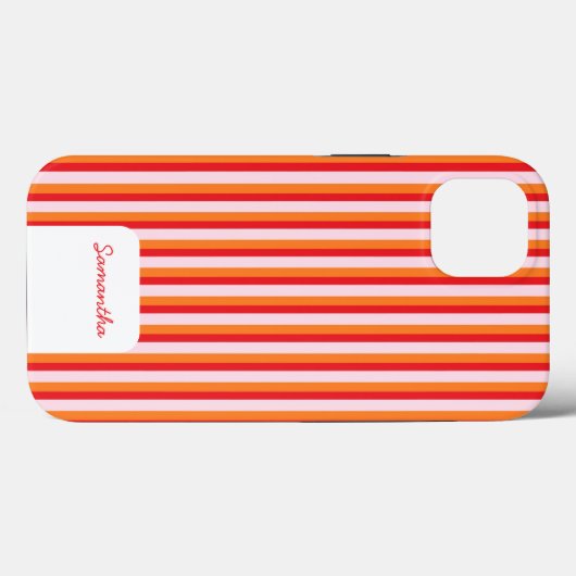 Verticale lijnen gepersonaliseerde strepen Case-Mate iPhone case (Achterkant (horizontaal))