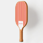 Verticale lijnen gepersonaliseerde strepen pickleball paddle (Links)