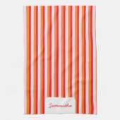Verticale lijnen gepersonaliseerde strepen theedoek (Verticaal)