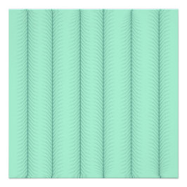 Verticale lijnen op muntgroen patroon perfect poster