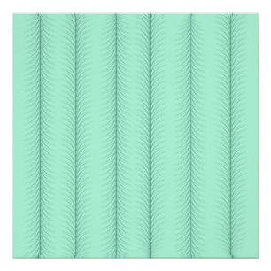 Verticale lijnen op muntgroen patroon perfect poster