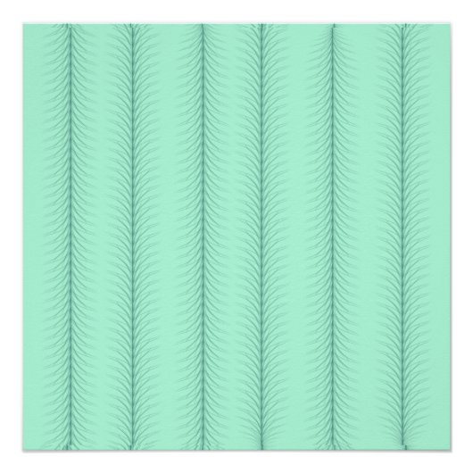 Verticale lijnen op muntgroen patroon perfect poster (Voorkant)