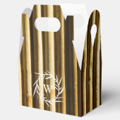 Verticale linnen voor Bamboe Bedankdoosjes (Geopend)