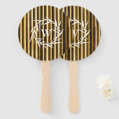 Verticale linnen voor Bamboe Handwaaier (Voorkant en achterkant)