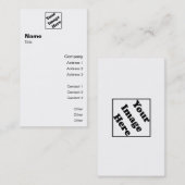 Verticale Logo Classic 2 Visitekaartje (Voorkant / Achterkant)