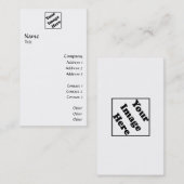 Verticale Logo vloeiend 2 Visitekaartje (Voorkant / Achterkant)