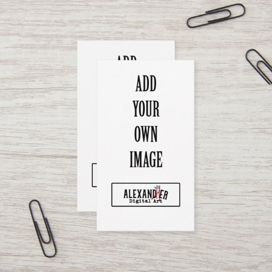 Verticale loyaliteit en visitekaartje (Voorkant / Achterkant in situ)