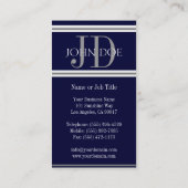 Verticale marine voor artsen visitekaartje (Achterkant)