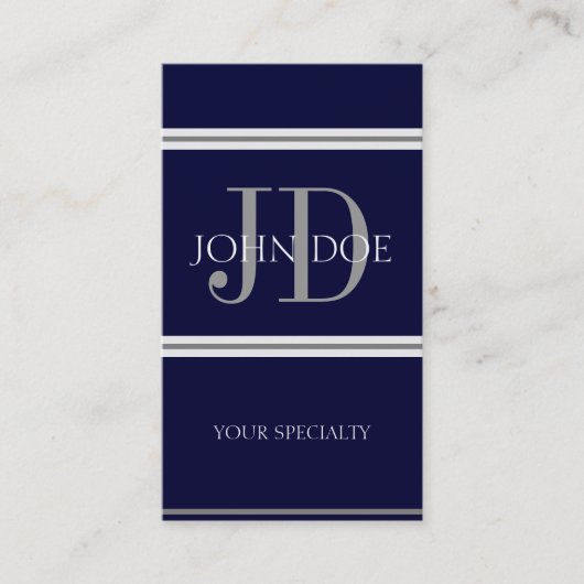 Verticale marine voor artsen visitekaartje (Voorkant)