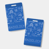 Verticale medische badge maatje! (Voor- en achterkant)