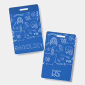 Verticale medische badge maatje! (Voor- en achterkant)