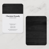 Verticale miniatuurweergave van grijs hout — wit s visitekaartje (Voorkant / Achterkant)