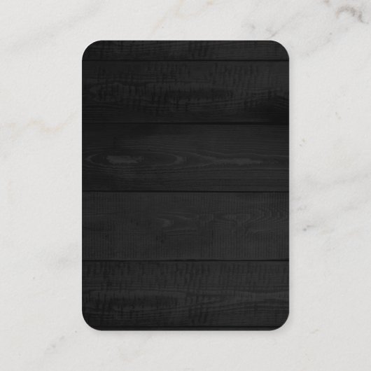 Verticale miniatuurweergave van grijs hout — wit s visitekaartje (Achterkant)
