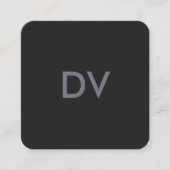 Verticale Minimaal Moderne QR Code | Professioneel Vierkante Visitekaartje (Voorkant)