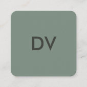 Verticale Minimaal Moderne QR Code | Professioneel Vierkante Visitekaartje (Voorkant)