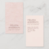 Verticale minimalistisch professionele dubbelblind visitekaartje (Voorkant / Achterkant)