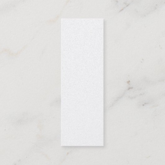 Verticale minimalistische effen moderne witte tren mini visitekaartje (Achterkant)