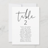 Verticale moderne ADELLA-Kaart voor tafelzitplaats Kaart (Voorkant)