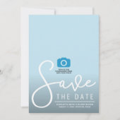 Verticale moderne scriptfoto Sla de Kaart Datum op (Voorkant)