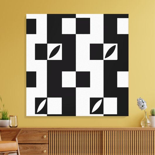 Verticale modules | Modern Canvas Afdruk (Insitu (Woonkamer))