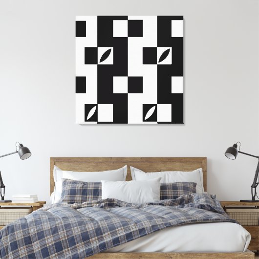 Verticale modules | Modern Canvas Afdruk (Insitu (Slaapkamer))