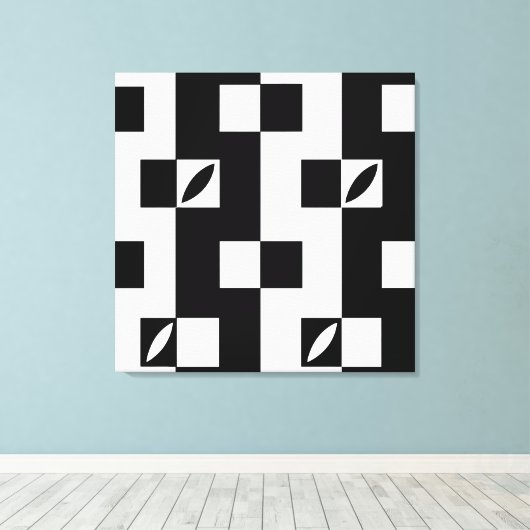 Verticale modules | Modern Canvas Afdruk (Insitu (Houten vloer))