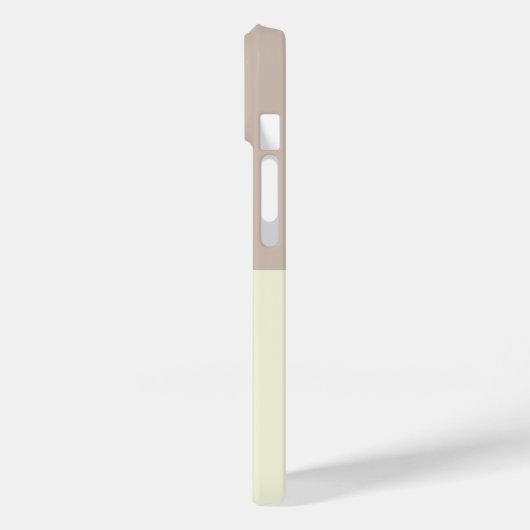 Verticale monogram minimalistisch beige kleurenren Case-Mate iPhone case (Achterkant / Links)