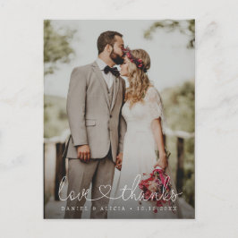 Verticale Moody Wedding photography Love and bedan Briefkaart