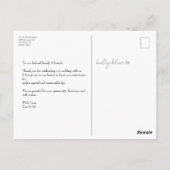 Verticale Moody Wedding photography Love and bedan Briefkaart (Achterkant)