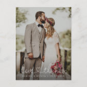 Verticale Moody Wedding photography Love and bedan Briefkaart (Voorkant)