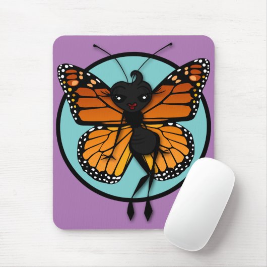 VERTICALE MUISMAT VAN DE KUSTMAANDBUTTERFLES (Met muis)