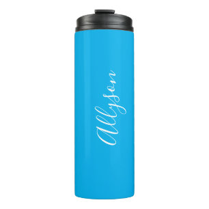 Verticale naam personaliseren, wit schrift, luchtb thermosbeker