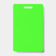 Verticale Neon Groene Badge – Aanpasbaar