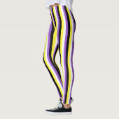 Verticale niet-binaire Pride-vlag Leggings (Links)