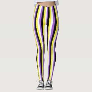 Verticale niet-binaire Pride-vlag Leggings
