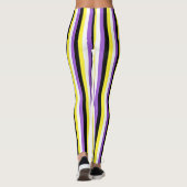 Verticale non-binaire Pride-vlag Leggings (Achterkant)
