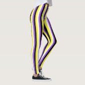 Verticale non-binaire Pride-vlag Leggings (Rechts)