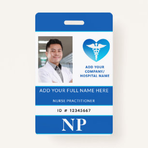 Verticale NP, verpleegkundige, foto-ID Badge