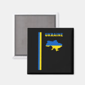 Verticale Oekraïense vlag Magneet (Voorkant / Achterkant)
