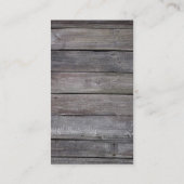 Verticale ontwerpkwaliteit hout visitekaartje (Achterkant)