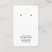 Verticale oorkaartje - Voeg uw Logo toe Visitekaartje (Voorkant)