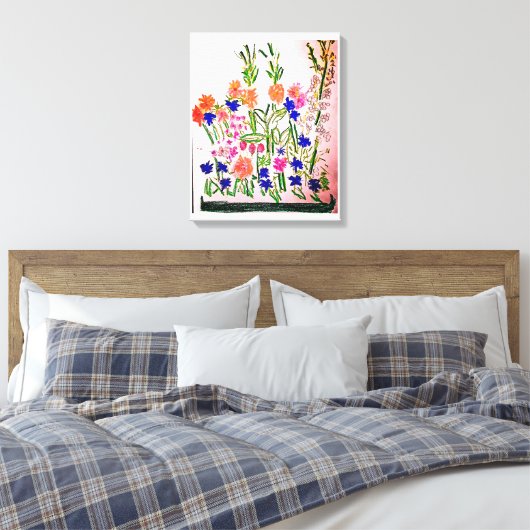 Verticale opstelling canvas afdruk (Insitu (Slaapkamer))