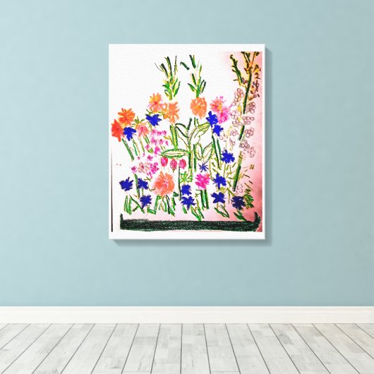 Verticale opstelling canvas afdruk (Insitu (Houten vloer))