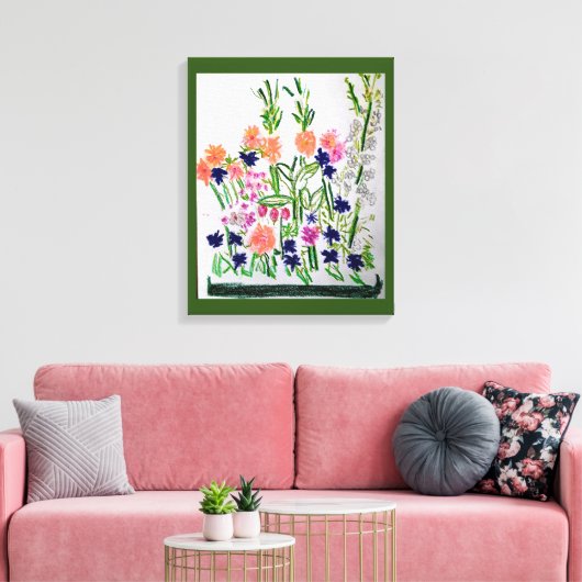 Verticale opstelling canvas afdruk (Insitu (Woonkamer))