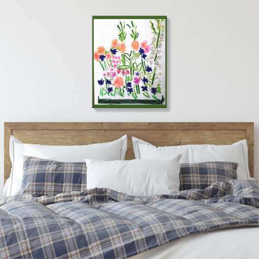 Verticale opstelling canvas afdruk (Insitu (Slaapkamer))