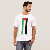 Verticale Palestijnse vlag T-shirt (Voorkant volledig)