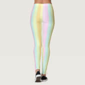 Verticale pasteelstrips decor leggings (Achterkant)