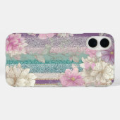 Verticale pastel strepen met kantstructuren Case-Mate iPhone case (Achterkant (horizontaal))